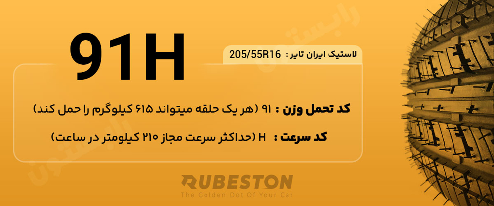 لاستیک ایران تایر مدل رونیکا 